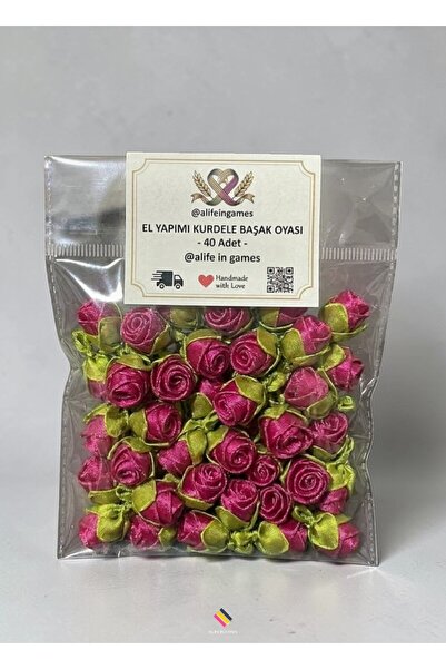 a life in games Κόκκινη κορδέλα με λουλούδια σε σχήμα ακίδας 40 τεμάχια – Χει...