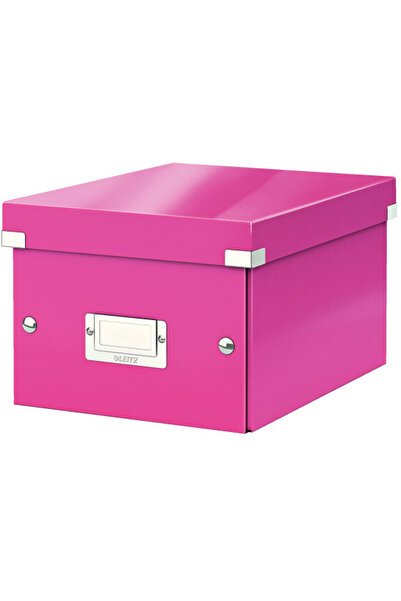 Leitz Cutie depozitare WOW Click & Store, carton laminat, mica, roz