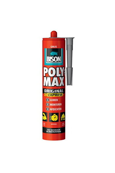 Bison Adeziv si etanseizant rapid Poly Max Original Express, 425g, gri