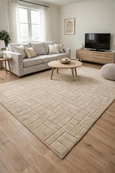 Store AZR ULTRA YUMUŞAK DOKULU YIKANABİLİR KAYMAZ TABAN SALON HALISI