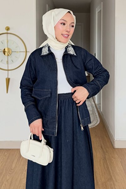 Safgiyim44 Jacket Skirted Denim Suit