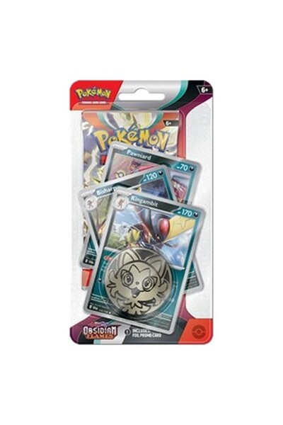 Pokemon Flăcări de Obsidian: Blisterul Premium de pe Banda de Control Kingambit