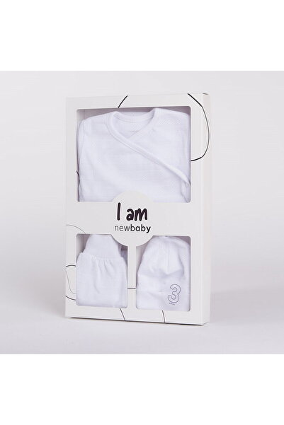 NEW BABY SHOP New Baby I AM White 3-Piece Maternity Set, size 62 (3-6m)