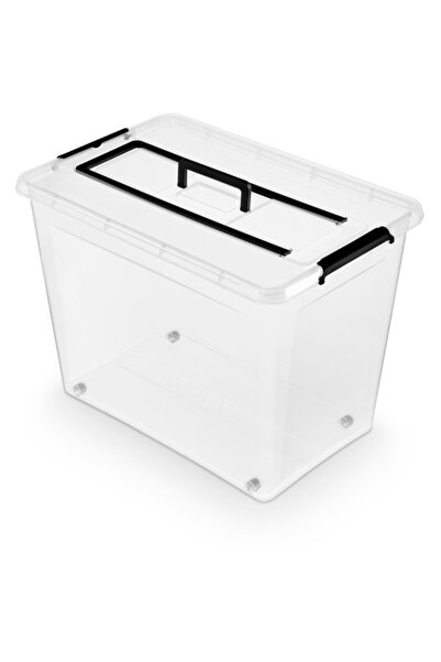 Orplast Plastic container with lid, Sheer, Simple box - capacity 80L - with h...