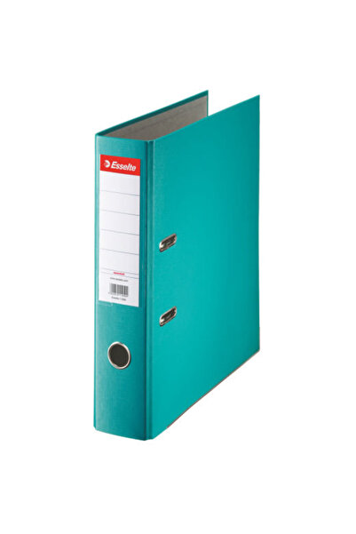 Esselte Economy biblioraft, A4, PP laminated, metal edge, 75 mm - turquoise