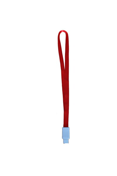 Kejea Lanyard textil, 15mm latime,clip retractabil, - rosu