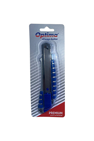 Optima Cutter Premium, lama 18mm SK5, sina metalica, aluminiu cu rubber grip