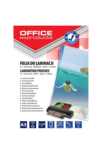 OFFICE products Folie pentru laminare, A5 100 microni 100buc/top