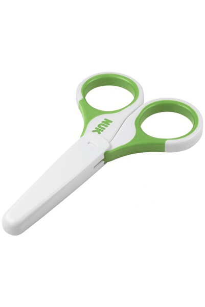 Nuk Foarfece pentru bebeluși cu capac verde