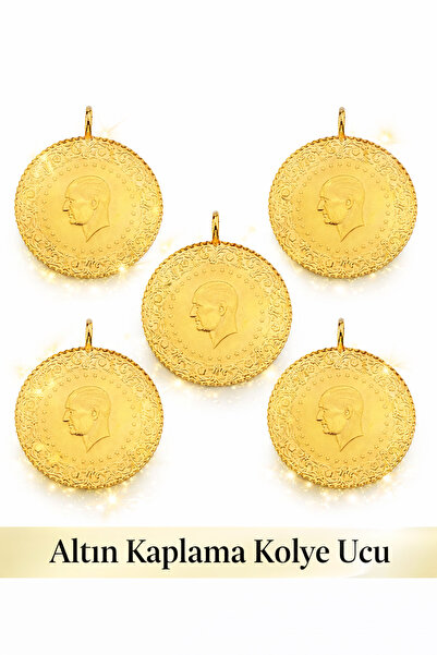 HER ŞEY NOTA www.herseynota.com 5 Adet Çeyrek Altın Kaplama Kolye Ucu