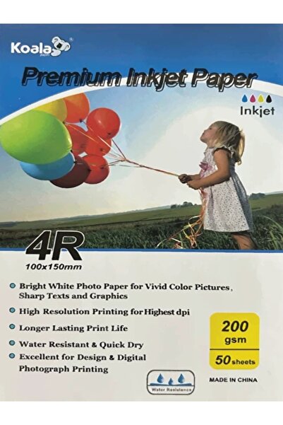 kp koala papers Hp Deskjet 2630 /Hp 304 ile uyumlu Fotoğraf Kağıdı 10X15 Cm P...