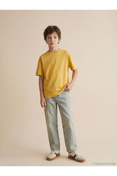 LC Waikiki Colecția Shining Store Sparkling Choices Pantaloni din denim pentr...