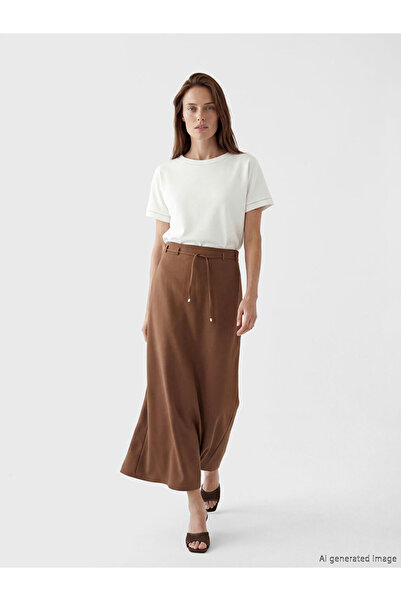 LC Waikiki Plus Size Waist Drawstring Dobby Skirt for Style Seekers from Uzg ...