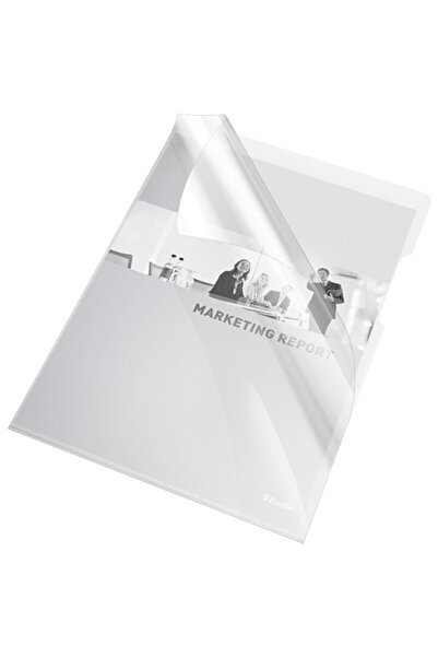 Esselte Mapa "L" pentru documente A4, 150 microni, 25/set, - transparent cristal