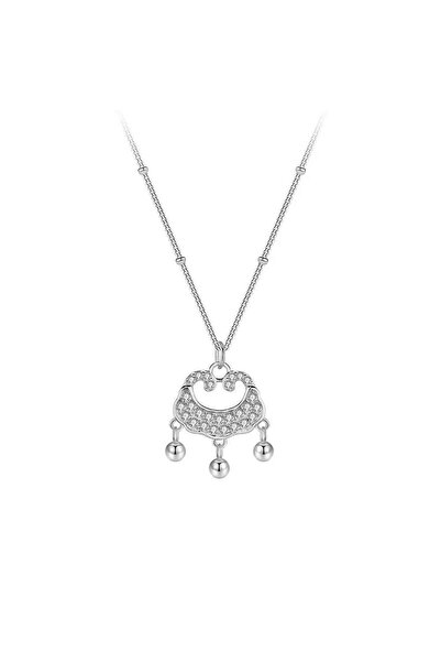 Generic 925 Sterling Silver Women's Necklace Royal Lock Design