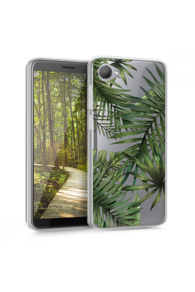 KWmobile Case for HTC Desire 12, Silicone, Green, 45595.01