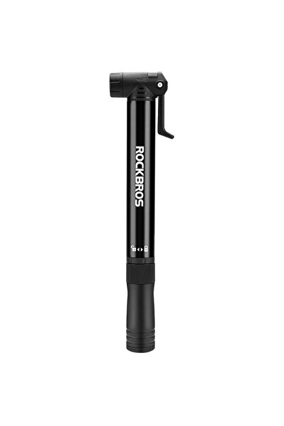 ROCKBROS 42320010001 pompă manuală pentru bicicletă + șurubelniță - neagră