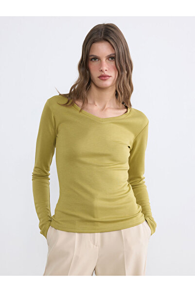 LC Waikiki Esvab • Modern & Distinctive V Planting Women's Bodysuit