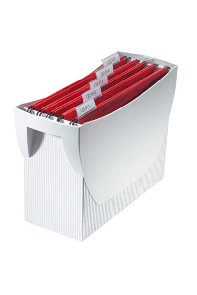 HAN Suport plastic pentru 20 dosare suspendabile, Swing - gri deschis