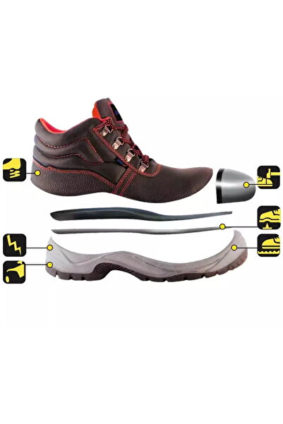 DEDRA EXIM Ghete de siguranta T1A, din piele, marime: 36, cat.S1P SRC