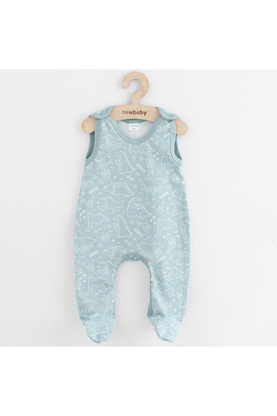 NEW BABY SHOP New Baby Classic II baby onesies dino mint, size 74 (6-9m)