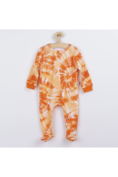 Nicol Salopă pentru bebeluși din bumbac Tomi portocalie, mărimea 80 (9-12 luni)