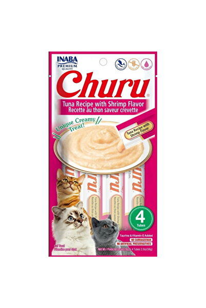 Inaba Churu Tuna cu aroma de creveti 4x14 g