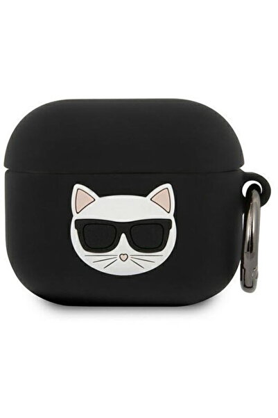 Karl Lagerfeld Choupette Airpods 3 Silicone Case Black