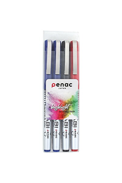 PENAC Set 4 rollere cu cerneala Miyabi, ball point 0.7mm - culori (2 x blue, ...