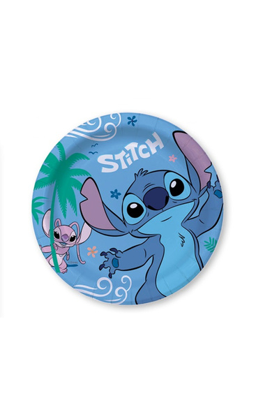 Lilo & Stitch Set of 6 deep plates, party, 26 cm, Blue