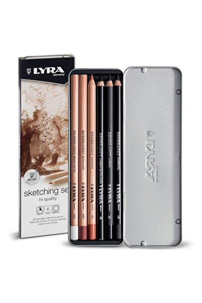 LYRA Set creioane pentru desene si schite, 6 buc/set, Rembrandt