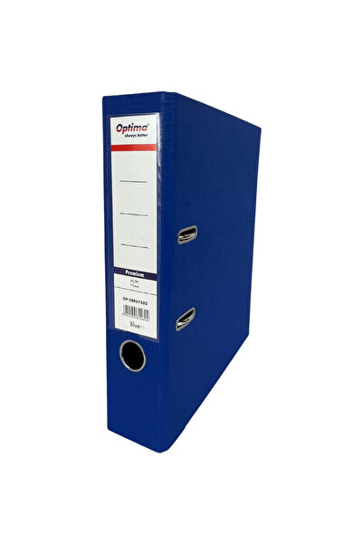 Optima Biblioraft A4, plastifiat PP/PP, margine metalica, 75 mm, Premium - al...