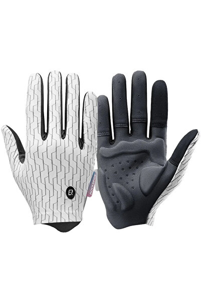 ROCKBROS sports gloves full spring-summer size XL - white and black