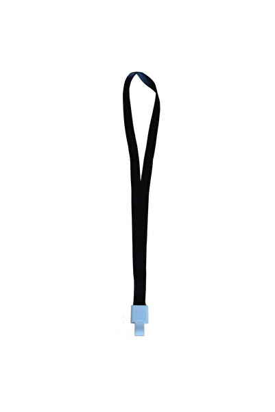 Kejea Lanyard textil, 15mm latime,snap clip, - negru