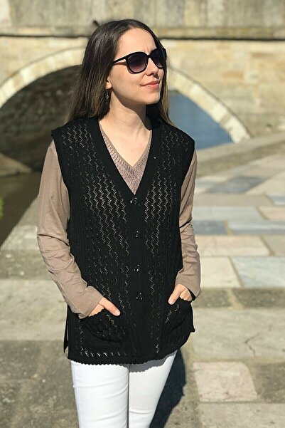 NACAR STYLİSH Anneler Günü Kadın Merserize Motif Anne Yelek