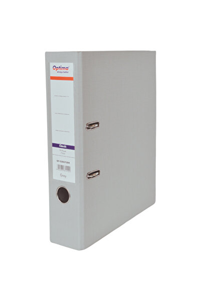 Optima Biblioraft A4, plastifiat PP/paper, margine metalica, 75 mm, Classic -...
