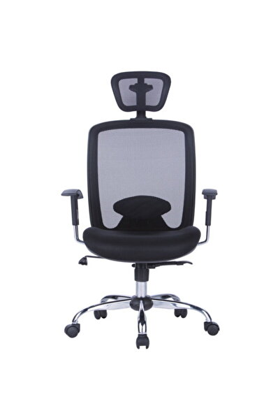 OFFICE products Scaun de birou, brate plastic, rotile, mesh textil, cu tetier...