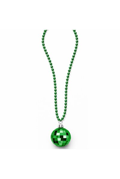 Skygo Retro Disco Ball Shaped 80S 90S Green Color Plastic Pendant