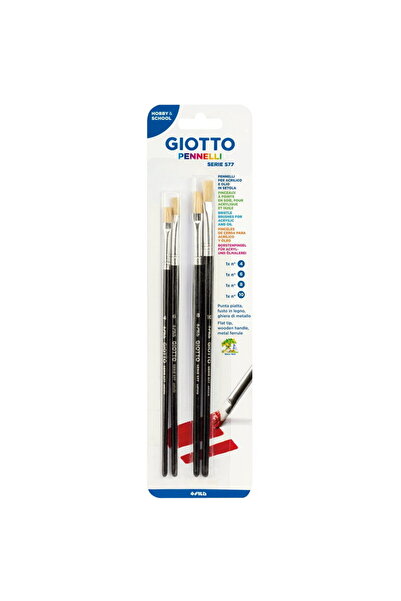 Giotto Set 4 pensule/blister (nr.4-6-5-8),
