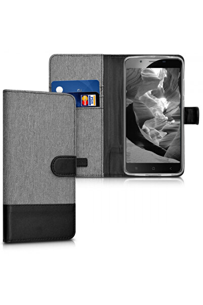 KWmobile Case for Blackview P2, Textile, Grey, 41652.01