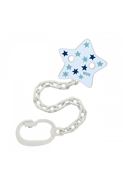 Nuk lanț de suzetă cu clemă albastră