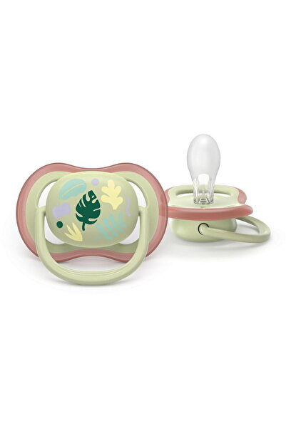 Philips Set 2 suzete Avent Ultra Air SCF087/17,BPA, 6-18 luni,fistic/roz