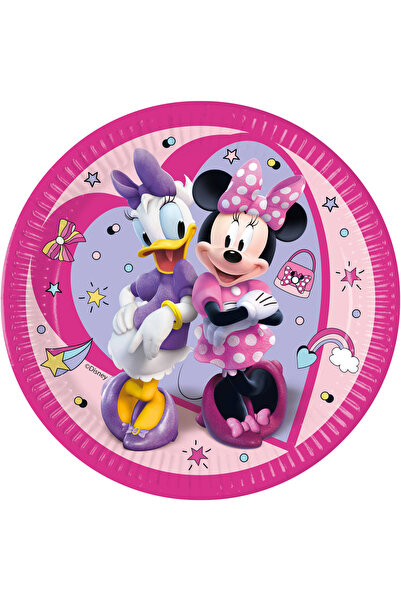 Minnie Mouse Set of 8 large Minnie Junior party plates 23 cm Pink