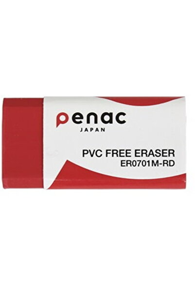 PENAC Large eraser, 100% rubber, 59 x 21 x 10mm - red color