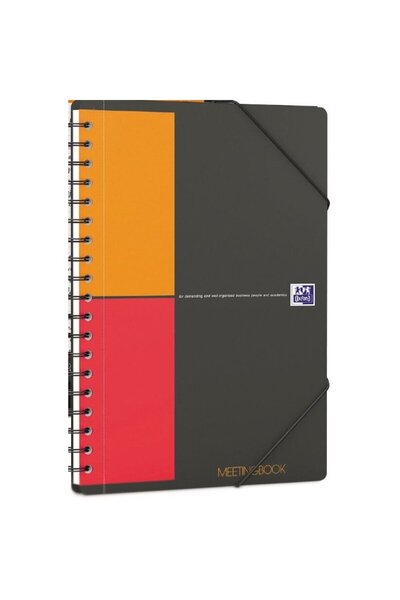Oxford Caiet cu spirala B5, Int. Meetingbook, 80 file -80g/mp, Scribzee, cope...