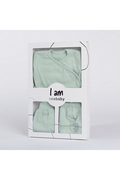 NEW BABY SHOP 3-Piece Maternity Set New Baby I AM mint, size 56 (0-3m)