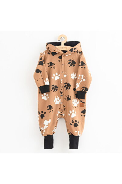 NEW BABY SHOP Salopă pentru bebeluși din bumbac cu glugă și urechi New Baby l...