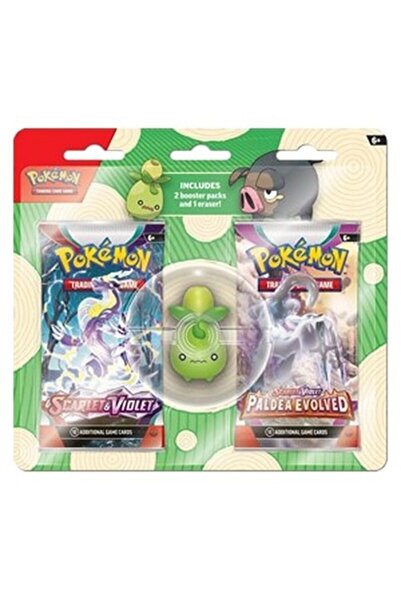 Pokemon Blister cu 2 gume de școală Smoliv „Înapoi la școală 2023”