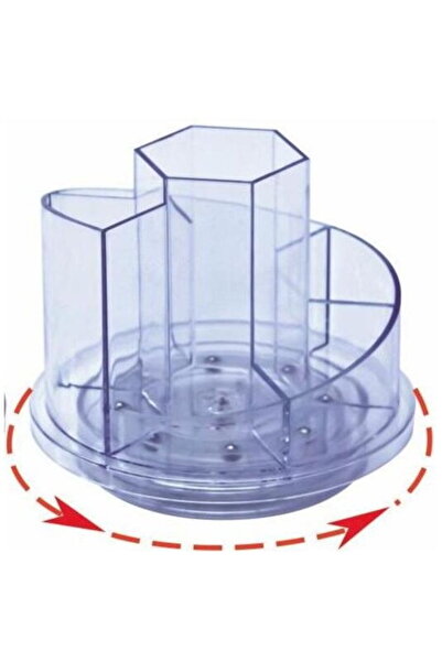 Kejea Suport plastic pentru accesorii de birou, rotativ, 7 compartimente, - t...