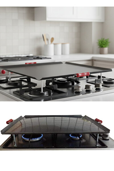 Empressco Bombeli Kulplu Ocak Üstü Sac, 50x50 cm, Gözleme, Katmer, Et ve Tavu...